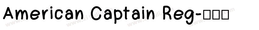 American Captain Reg字体转换
